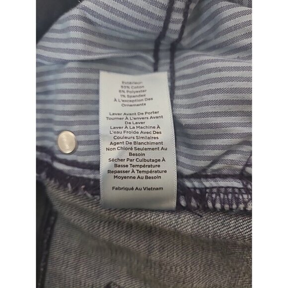 Talbots Blue Denim Jeggings Bow Design Womens Size 4 - Picture 5 of 11